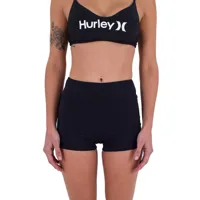 hurley max solid swim short bikini bottom noir xs femme
