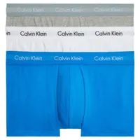 calvin klein underwear 0000u2664g low rise boxer 3 units bleu m homme