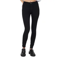 noisy may billie skinny fit vi023bl regular waist jeans noir 30 / 32 femme