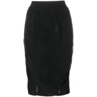 alaïa pre-owned jupe crayon mi-longue à design drapé - noir