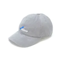 we11done casquette à logo brodé - gris
