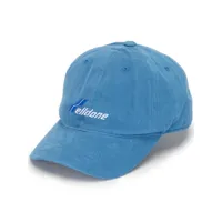 we11done casquette à logo brodé - bleu