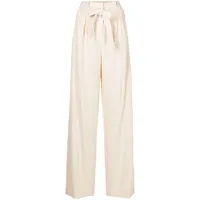 simkhai pantalon ample emiko à design texturé - blanc