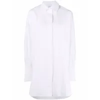 patou robe-chemise courte en coton biologique - blanc