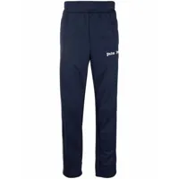 palm angels pantalon de jogging core classic à bandes rayées - bleu