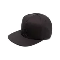 moncler casquette en coton à patch logo - noir