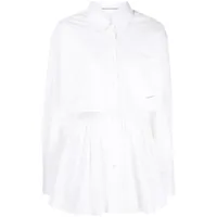 alexander wang robe-chemise à poche poitrine - blanc