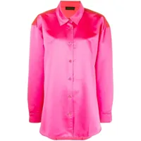 the andamane chemise à fini satiné - rose