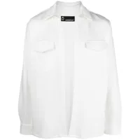 styland chemise en coton à manches longues - blanc