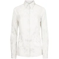 etro chemise à fleurs - blanc