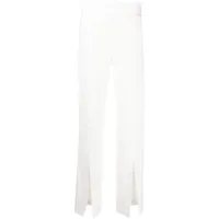 simkhai pantalon taille-haute à fentes - blanc