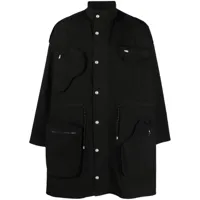 henrik vibskov manteau field à simple boutonnage - noir