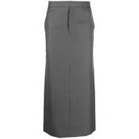 thom browne jupe crayon à taille basse - gris