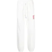 autry pantalon de jogging à logo imprimé - blanc