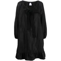 patou robe courte à manches bouffantes - noir