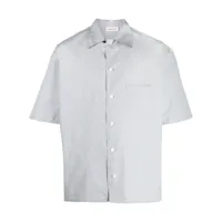 alexander mcqueen chemise à logo imprimé - gris