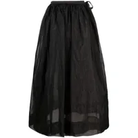 uma wang jupe à taille nouée - noir