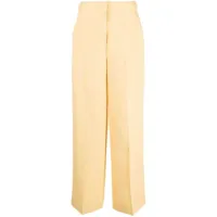holzweiler pantalon ella à taille haute - jaune
