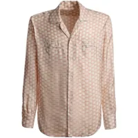 bally chemise pennant en soie - rose