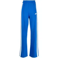 autry pantalon de jogging à logo brodé - bleu
