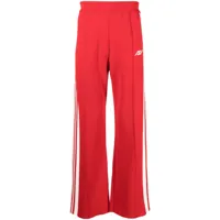 autry pantalon de jogging à détails rayés - rouge