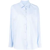 studio tomboy chemise en coton à manches longues - bleu