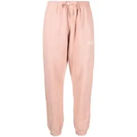 autry pantalon en coton à coupe fuselée - rose