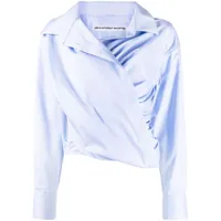 alexander wang chemise à design cache-cœur - bleu