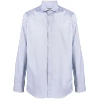 canali chemise en coton à effet chiné - gris