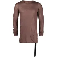 rick owens drkshdw chemise en coton à effet de transparence - violet