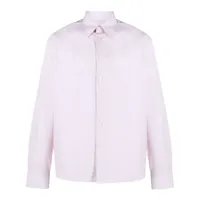 lanvin chemise en coton à fines rayures - blanc