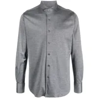 canali chemise à motif en jacquard - gris