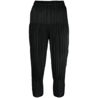 pleats please issey miyake pantalon thicker bottoms 2 à plis - noir