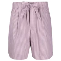tekla short de pyjama à rayures - violet