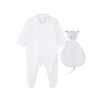givenchy kids pyjama en coton à logo 4g - blanc