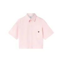 ambush chemise en coton à poche poitrine - rose