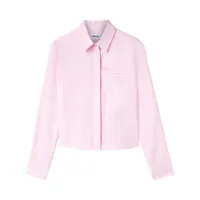 ambush chemise en coton à logo brodé - rose