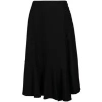b+ab jupe taille-haute à fronces - noir