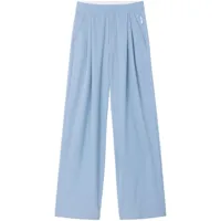 az factory pantalon palazzo manon à détails plissés - bleu