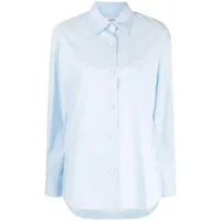 studio tomboy chemise en coton à manches longues - bleu