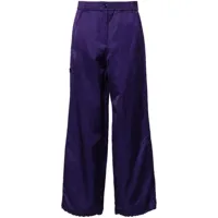 dorothee schumacher pantalon droit slouchy coolness - violet