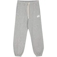 autry pantalon de jogging à logo appliqué - gris