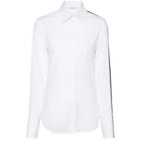 peter do chemise à rayures latérales - blanc