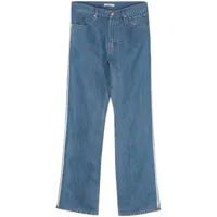 gauchère jean à détails de zips - bleu