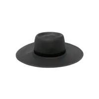 max mara chapeau musette à plaque logo - noir