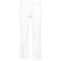 alice + olivia pantalon walker à coupe courte - blanc