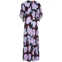 colville robe longue cocoon à imprimé abstrait - violet