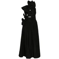 viktor & rolf robe longue à détail de nœud - noir