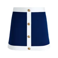 alice + olivia minijupe à design colour block - bleu