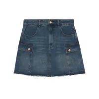 b+ab minijupe en jean à poches cargo - bleu